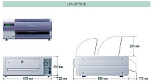 Габаритные размеры и требования к зазорам для UP-DF500